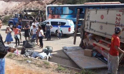 br-381-e-liberada-10-horas-apos-acidente-entre-carreta-e-onibus-em-mg