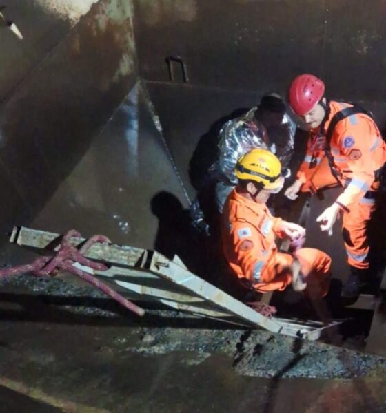 Homem é resgatado de fosso de 8 metros de profundidade em Capitólio