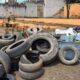 Material recolhido em ação contra a dengue em Divinópolis — Foto: Prefeitura/Divulgação