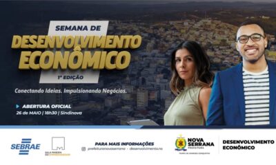 1ª SEMANA DE DESENVOLVIMENTO ECONÔMICO IMPULSIONA O EMPREENDEDORISMO E A INOVAÇÃO EM NOVA SERRANA - Créditos: Prefeitura de Nova Serrana/Divulgação