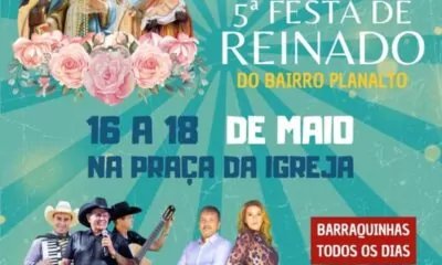 BAIRRO PLANALTO RECEBE A 5ª EDIÇÃO DA TRADICIONAL FESTA DO REINADO - Créditos: Prefeitura de Nova Serrana/Divulgação