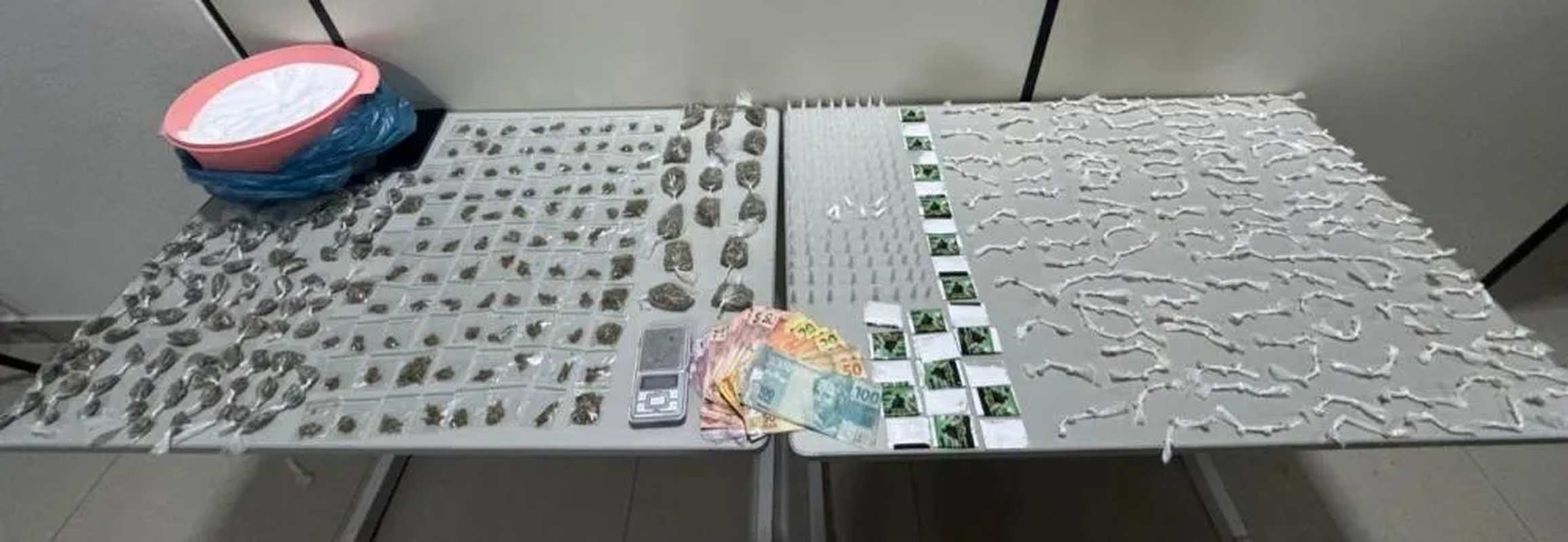 Polícia Militar apreende grande quantidade de drogas no bairro Concesso Elias - Créditos: VH News/Divulgação