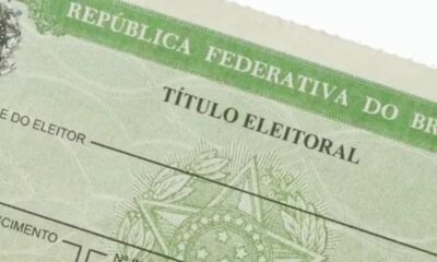 Título de eleitor — Foto: TRE/Reprodução