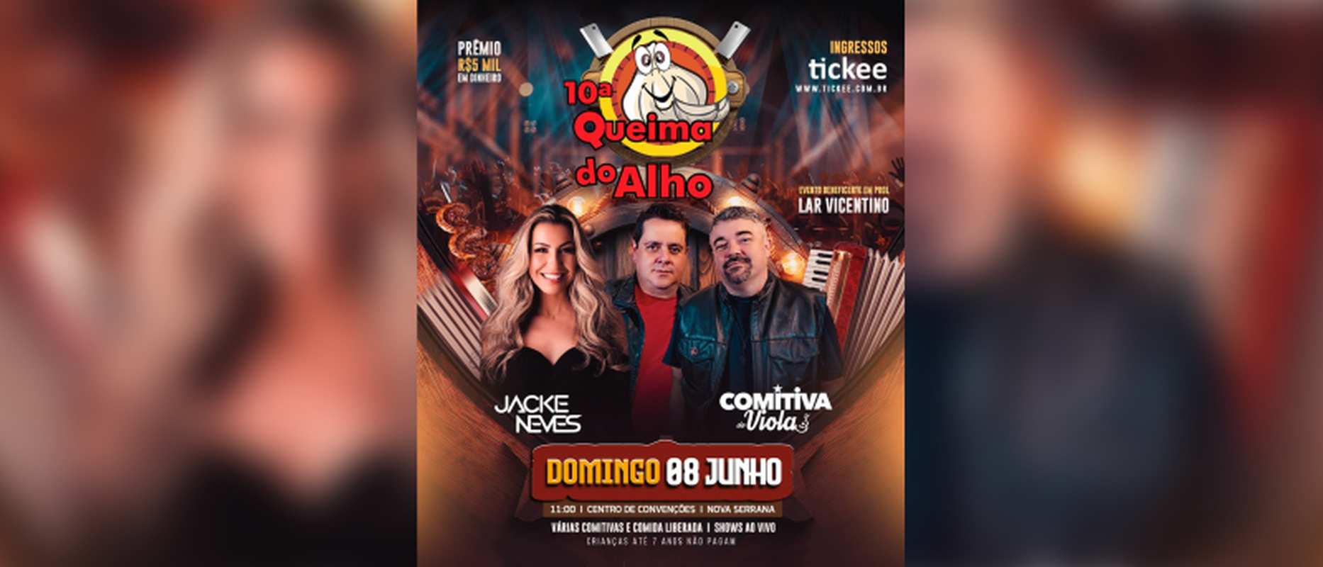 10ª QUEIMA DO ALHO UNE GASTRONOMIA, MÚSICA E SOLIDARIEDADE EM NOVA SERRANA - Créditos: Prefeitura de Nova Serrana/Divulgação