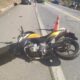 1 de 1 Motociclista foi socorrido em estado grave após acidente — Foto: PRF/Divulgação