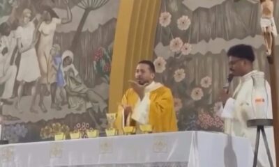 1 de 2 Missa em Libras viraliza e emociona fiéis em Divinópolis — Foto: Reprodução/Redes Sociais