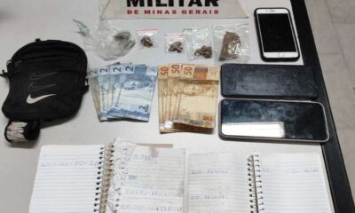 Após denúncia anônima, Policia Militar prende dois suspeitos por tráfico de drogas na BR-262 - Foto: Rádio Santa Cruz FM