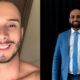 Professor Jonathan Silva Simões (à esquerda) foi assassinado em Formiga; suspeito do crime é o vereador de Araújos, Lucas Lucas Coelho (à direita) — Foto: Reprodução/Redes Sociais