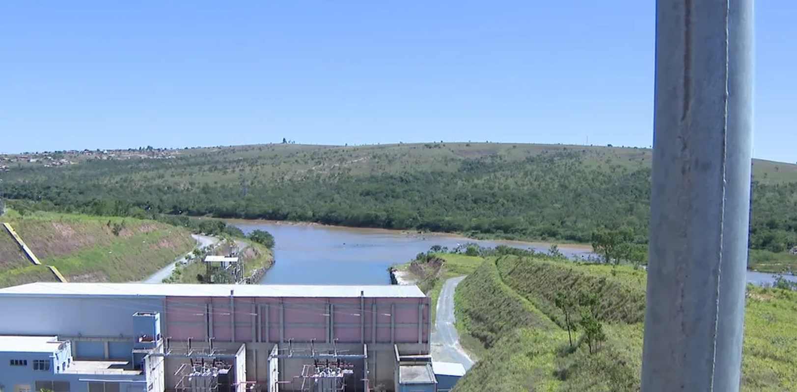 Usina Retiro Baixo, em Pompéu, integra o sistema de Furnas — Foto: TV Integração/Reprodução