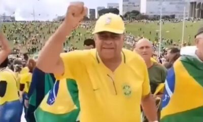 Ex-secretário de Direitos Humanos de Divinópolis Luís Gonzaga Militão participou de invasão ao Congresso — Foto: Reprodução/Redes Sociais
