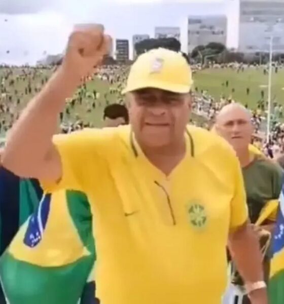 Ex-secretário de Direitos Humanos de Divinópolis Luís Gonzaga Militão participou de invasão ao Congresso — Foto: Reprodução/Redes Sociais