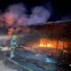 Ônibus que saiu de Martinho Campos com destino a Caldas Novas em Goiás pegou fogo na BR-262 — Foto: Corpo de Bombeiros/Divulgação