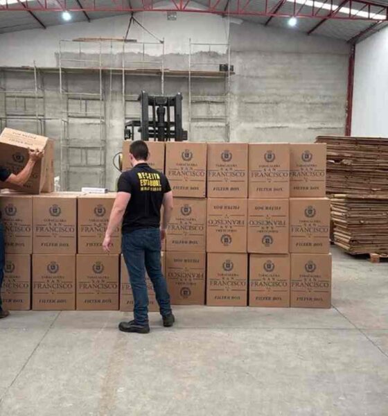 Operação desmantela comercio ilegal de cigarros em Nova Serrana — Foto: Receita Estadual/ divulgações