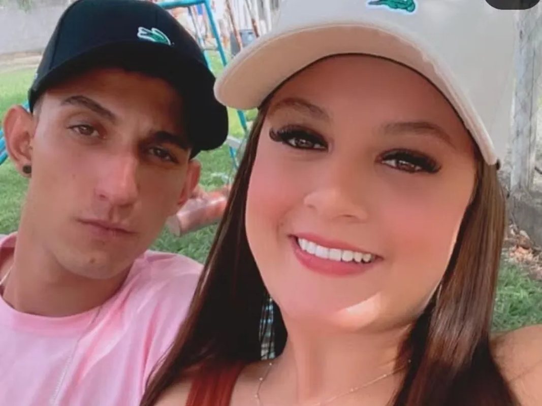 Maria Vitória Lara Almeida e o namorado João Vitor Sousa — Foto: Reprodução/Redes Sociais