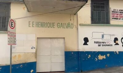 Escola Estadual Henrique Galvão, em Divinópolis — Foto: Luísa Guimarães/TV Integração